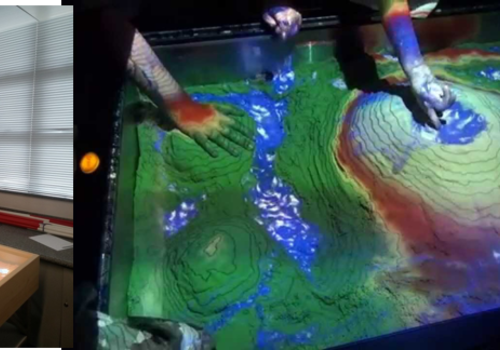 Illustration de la sandbox en réalité augmentée Illustration de la sandbox en réalité augmentée