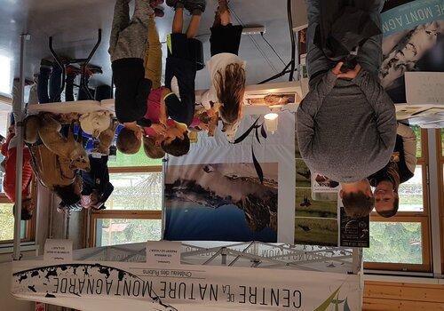 Stand du Centre de la nature montagnarde et ses animateurs