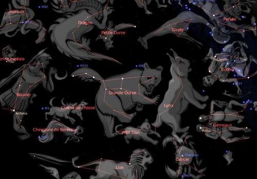 Quelques constellations boréales Autour de la Grande Ourse