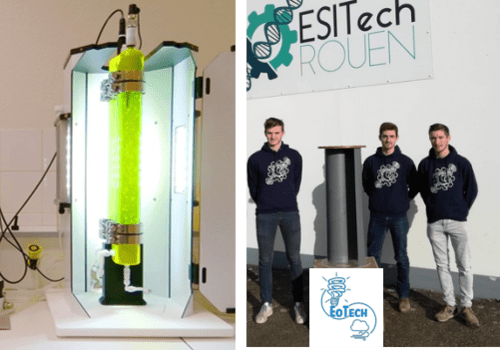 Bioréacteur et Eolienne - technologies utilisées/réalisées par les étudiants ESITech