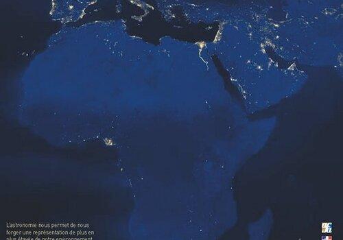Europe et Afrique vues de nuit par satellite