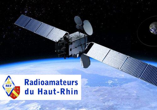 Le satellite géostationnaire utilisé lors des liaisons de démonstration Satellite géostationnaire