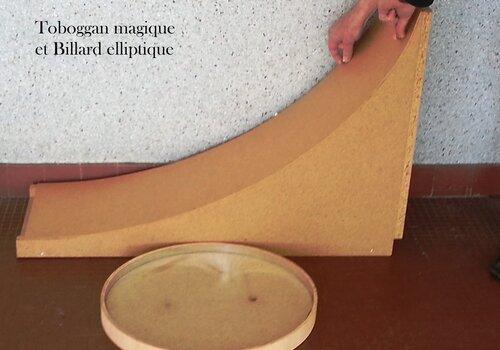 Toboggan magique et billard elliptique. Jouer et échanger à travers les Maths.