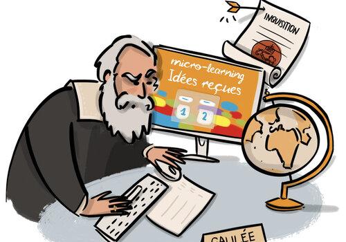 illustration idées reçues micro learning