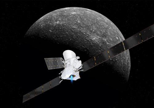 BepiColombo s'approchant de Mercure