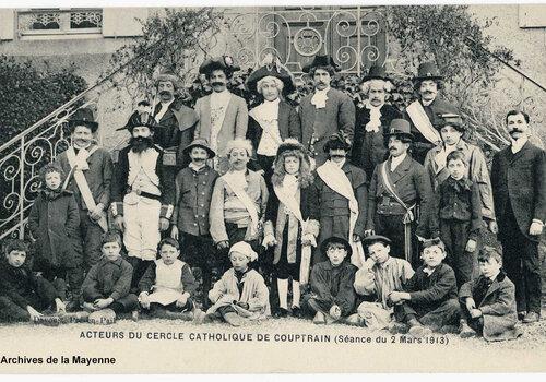 Acteurs du cercle catholique de Couptrain (1913)