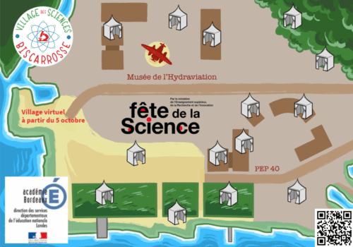 Le Village des Sciences propose des ateliers virtuels. Il suffit de cliquer sur une tente pour pouvoir accéder aux expériences.