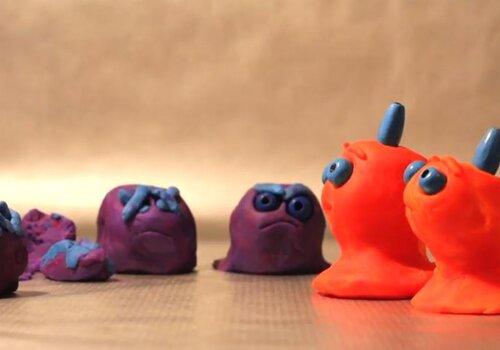 Personnages en pâte à modeler
