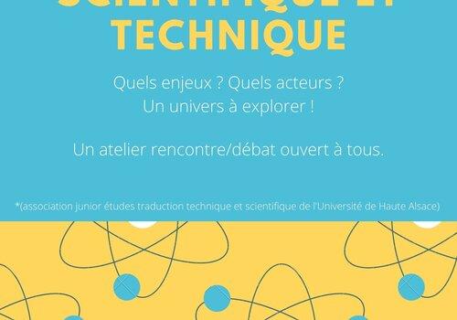 La traduction scientifique et technique, qu'est-ce que c'est ? Affiche traduction scientifique et technique