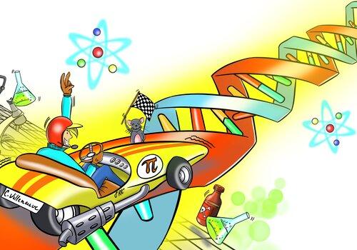 Logo du rallye des sciences