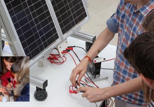 Expérience panneau photovoltaïque