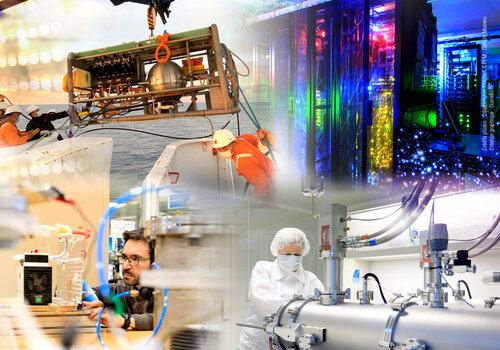 Recherches du CPPM : à la croisée des deux infinis, pour la plupart au sein de collaborations internationales. Y sont conçus et réalisés des systèmes de détection à la pointe de la technologie, opérant souvent dans des conditions extrêmes : sous la mer, dans l’espace ou sous la terre. Le CPPM participe aussi à la diffusion des connaissances : formation des jeunes à la recherche et par la recherche, enseignement universitaire, valorisation des résultats, culture scientifique, transfert technologique. Recherches du CPPM : à la croisée des deux infinis, pour la plupart au sein de collaborations internationales. Y sont conçus et réalisés des systèmes de détection à la pointe de la technologie, opérant souvent dans des conditions extrêmes : sous la mer, dans l’espace ou sous la terre. Le CPPM participe aussi à la diffusion des connaissances : formation des jeunes à la recherche et par la recherche, enseignement universitaire, valorisation des résultats, culture scientifique, transfert technologique.