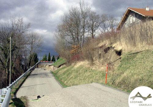 Glissement de terrain à Féternes en 2001 - crédits : RTM Glissement de terrain à Féternes en 2001