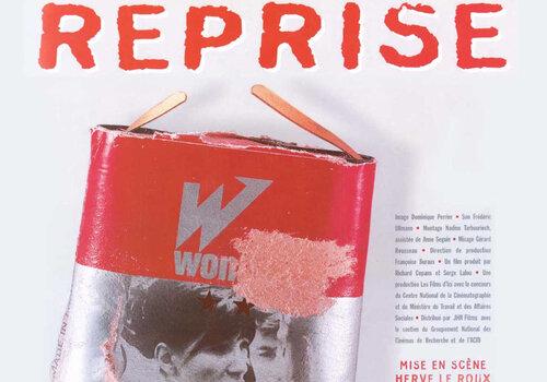 Affiche du film "Reprise" dans sa version restaurée Affiche du film "Reprise" dans sa version restaurée