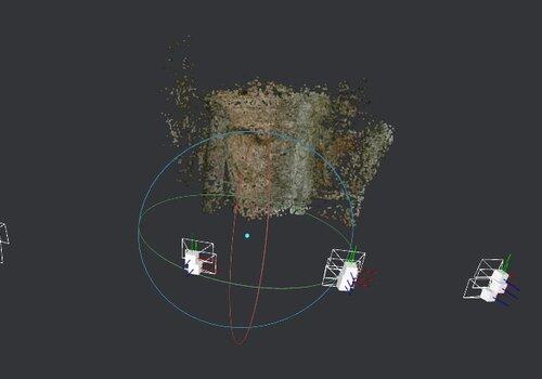 Représentation 3D du nuage de points