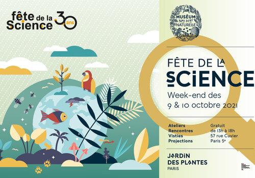 affiche fête de la science au Muséum