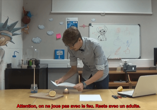 L'encre invisible au jus de citron
