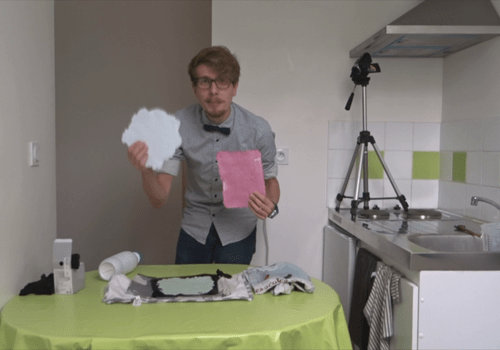 Fabrication chez soir de papier recyclé