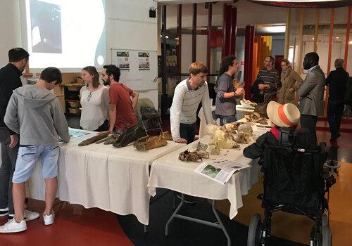 Stand de Palevoprim lors de la fête de la science 2019 à Mendès France, Poitiers