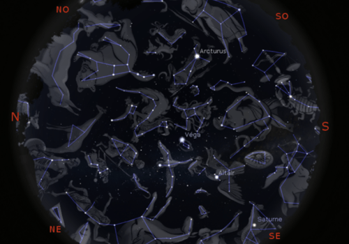 image des différentes constellations de l'hémisphère nord