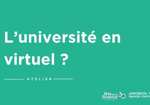 L’université en virtuel ? L’université en virtuel ?