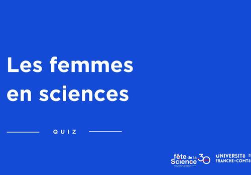 Les femmes en sciences Les femmes en sciences