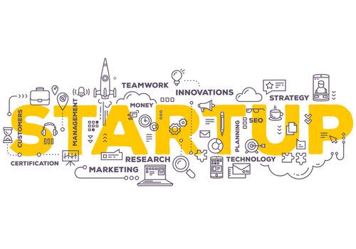 Entreprise innovante Nuages de mots Startup