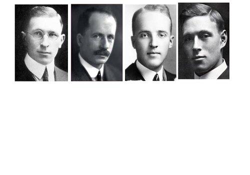 Frederick Banting, John MacLeod, Charles Best et James Collip, les "découvreurs de l'insuline"