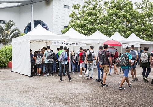 vue d'une partie du village des sciences - campus du Tampon 2019