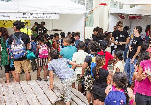 vue d'une partie du village - campus de Saint-Pierre - 2019