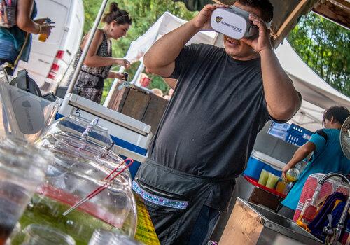 Réalité virtuelle au marché de Cacao