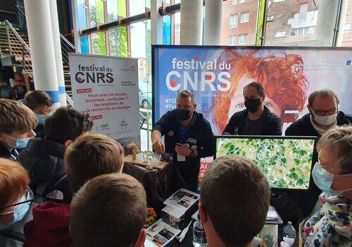 Atelier rencontre lors du Festival du CNRS en 2021 Atelier rencontre lors du Festival du CNRS en 2021