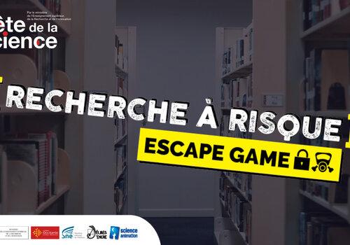 Recherche à risque - affiche générique de l'escape game 