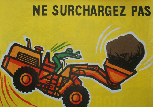 Affiche de sécurité Affiche de sécurité de la mine