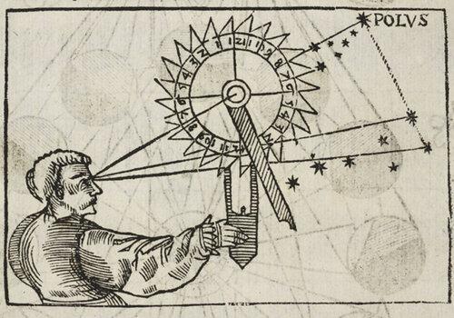 Apprenez à lire l'heure grâce aux étoiles ! Un astronome lisant l'heure au nocturlabe