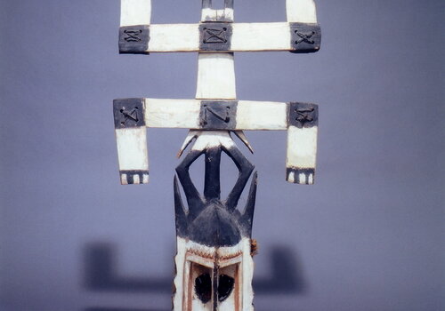 Masque kanaga dogon (Mali), n° inv. 2002.0.91  Copyright Collection ethnographique de l’université de Strasbourg
