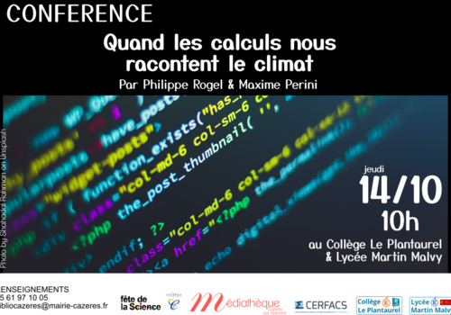 Quand les calculs nous racontent le climat, au collège et lycée de Cazères