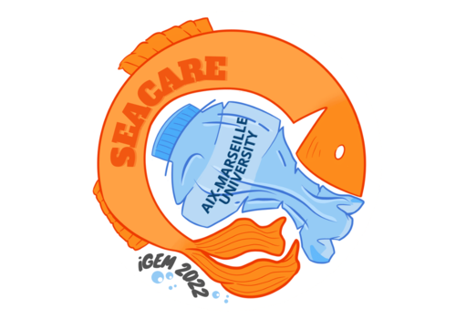 Logo du projet Sea Care de l'équipe 2022 d'iGEM Aix-Marseille