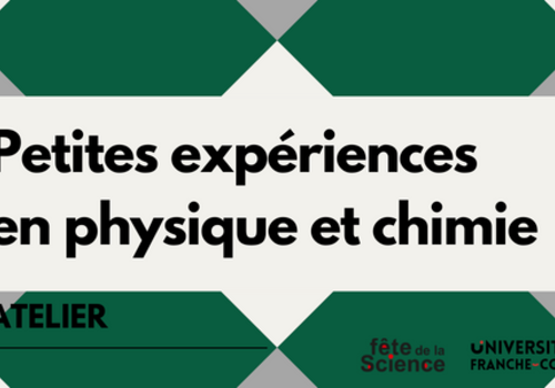 Petites expériences en physique et chimie Petites expériences en physique et chimie