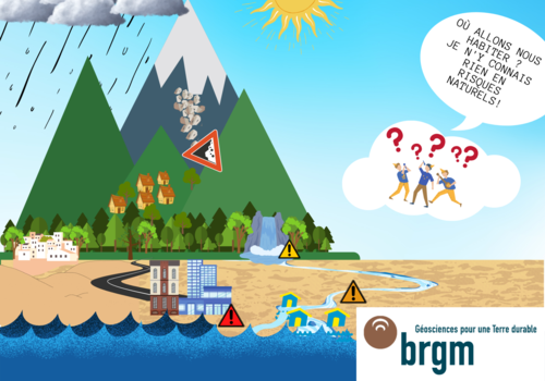 Le climat change aussi pour les plages et les montagnes. Qu’est-ce qu’on risque ? Le BRGM présente un atelier interactif sur les risques naturels. Suivez l’épopée d’une famille qui adapte son lieu de vie au changement climatique !