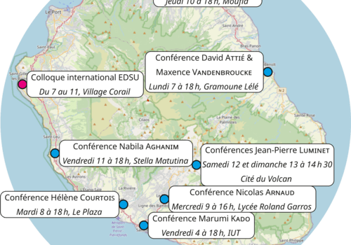 Carte des conférences du Congrès des Deux Infinis Carte des conférences du Congrès des Deux Infinis