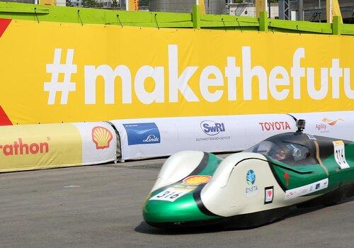 Prototype d’un véhicule électrique réalisé par les étudiants du club EcoRacingTeam ENSTA Bretagne