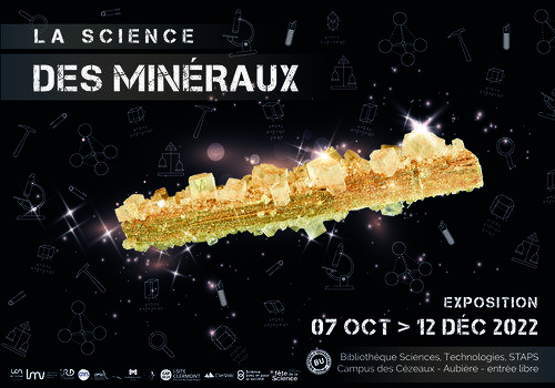 Affiche exposition La Science des minéraux