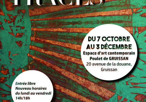 Affiche de l'exposition « Traces »