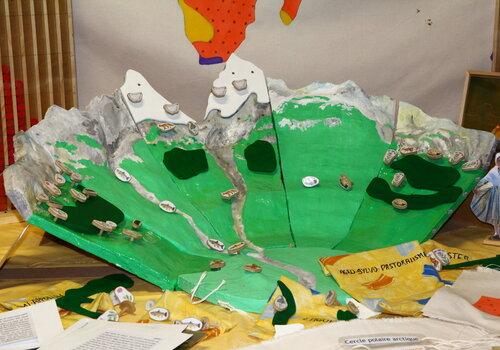 Maquette CPIE 65 changement climatique en Pyrénées