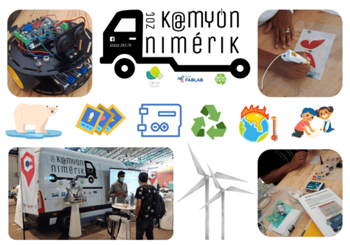 Zok kamyon nimérik Stylo 3D robot electronique camion recyclage