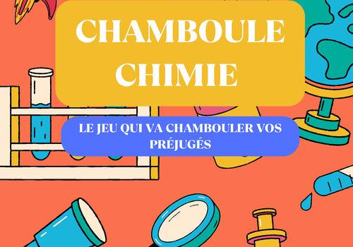 affiche "chamboule chimie" affiche "chamboule chimie"