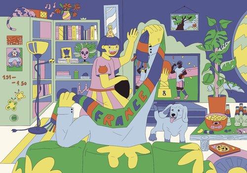 Indice sur les habitudes de vie du patient Illustration issus du "patient mystère" prenant la forme d'un indice. Elle présente un des indices concernant le mode de vie du patient.