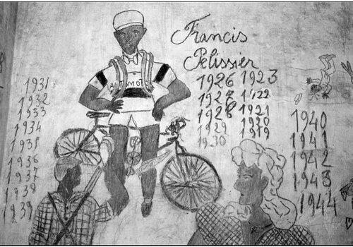 Représentation de Francis Pélissier par Raymond Balestra Graffiti sportif