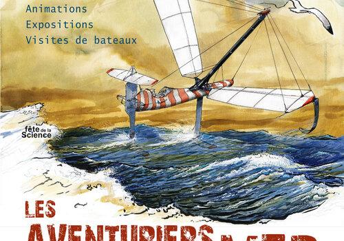 Affiche de la 8e édition Festival Les Aventuriers de la mer - Lorient ©Monsieur QQ